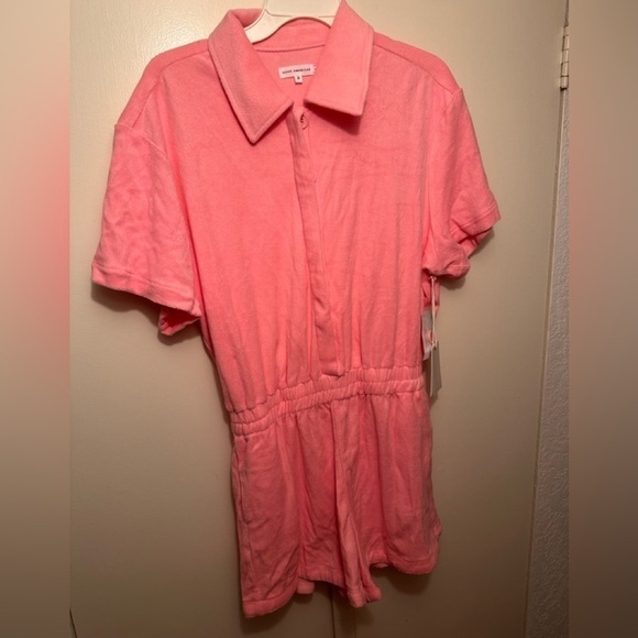 Good American Terry Romper in Iced Pink NWT Size 2 in GA - Picture 7 of 7